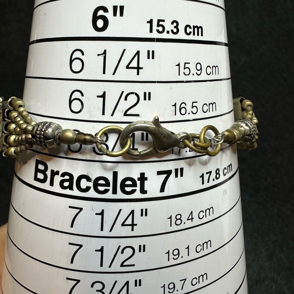 Lapis Lazuli and Coral Tibetan Bracelet - Picture 4 of 4